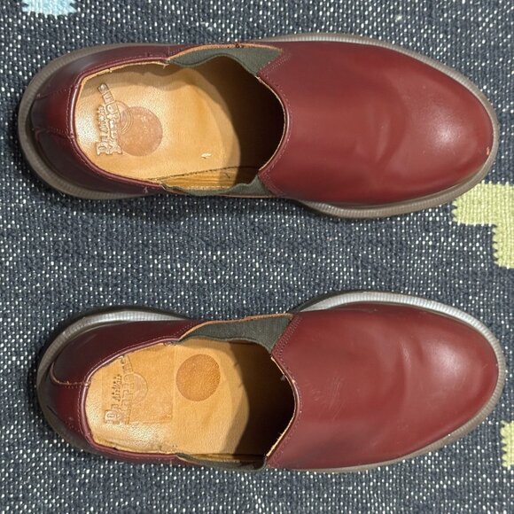 Dr. Martens Louis Gusset Slip-On Oxford Shoes, Oxblood, US M4/US L5/EU36/UK3 - Picture 6 of 16